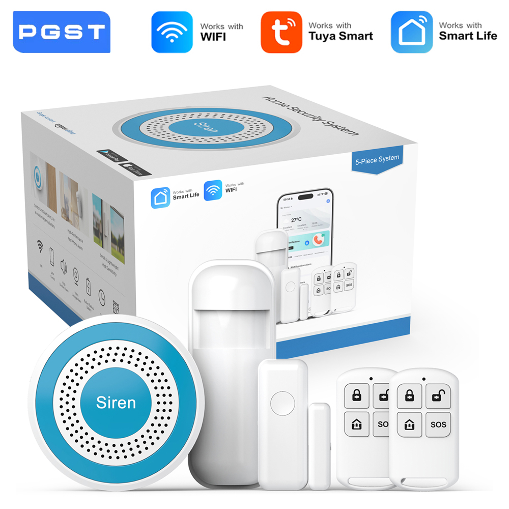 Diy Home Automation System - PGST WiFi Smart Life Сигнализация Комплект