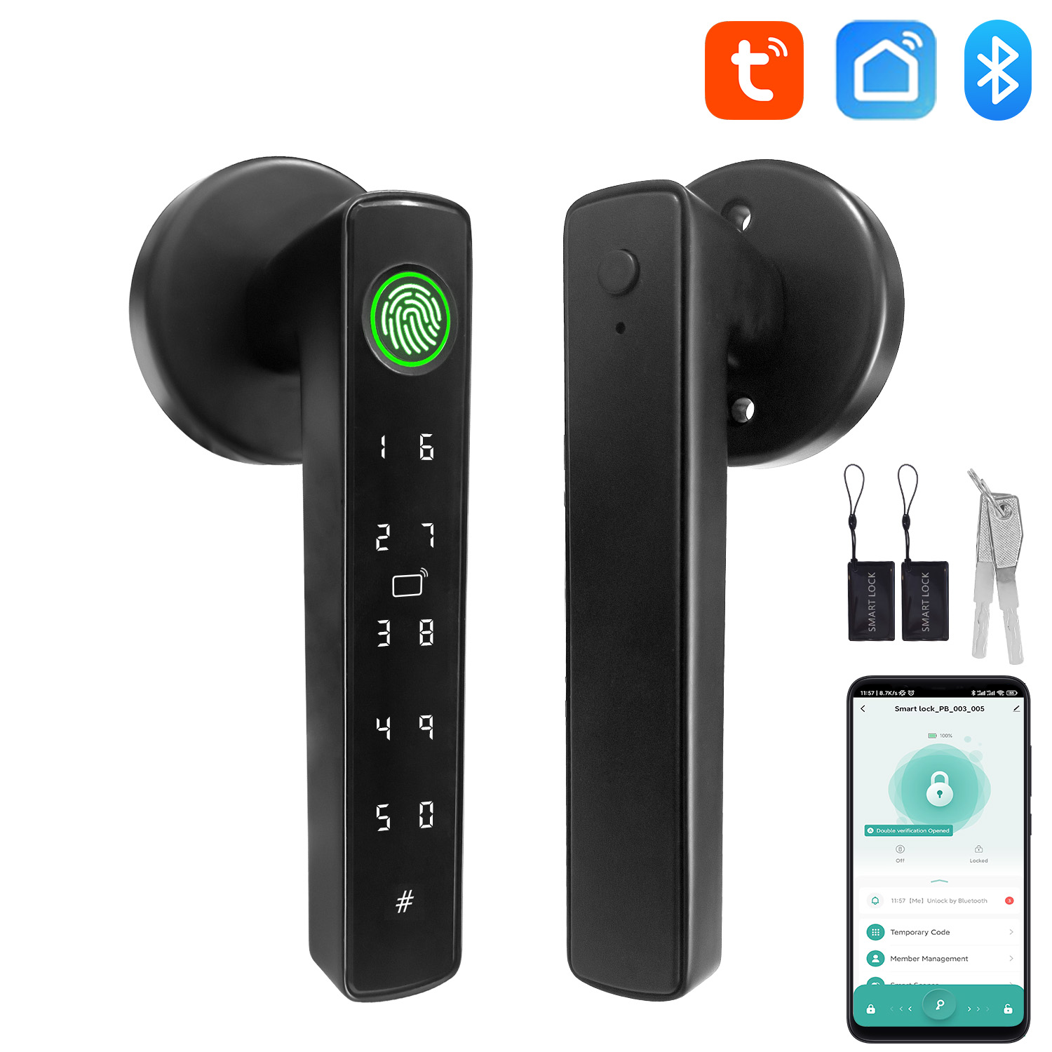 Diy Home Automation System - Умный Bluetooth-замок Tuya: биометрический электронный замок